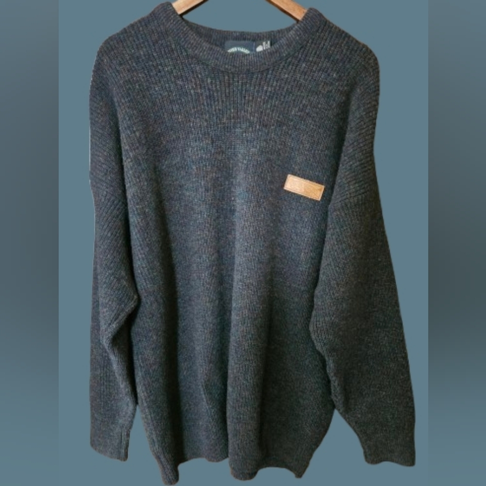 Vintage New Zealand River Valley 100% Wool Fair Isle Crewneck Pullover